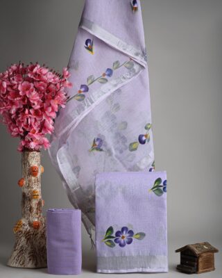 Beautiful Linen Cotton Dress Materials (5)