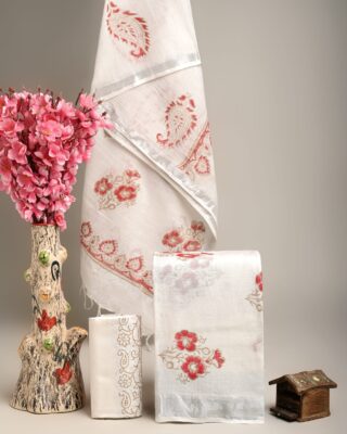 Beautiful Linen Cotton Dress Materials (55)