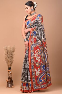 Chanderi Silk Sarees With Blouse (10)