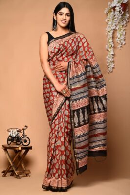 Chanderi Silk Sarees With Blouse (16)