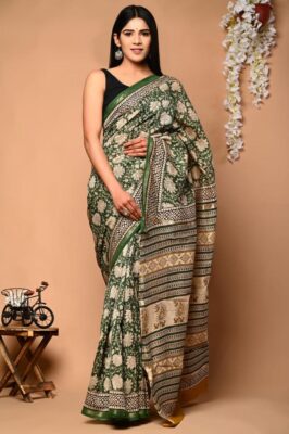 Chanderi Silk Sarees With Blouse (17)