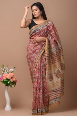 Chanderi Silk Sarees With Blouse (19)