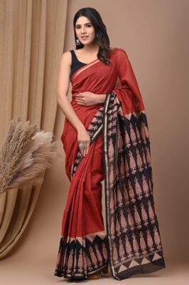 Chanderi Silk Sarees With Blouse (22)