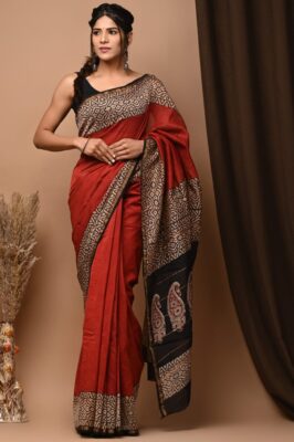 Chanderi Silk Sarees With Blouse (23)