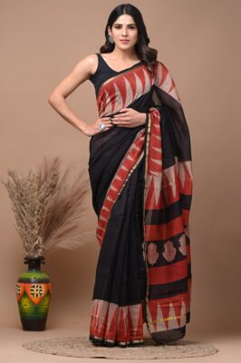 Chanderi Silk Sarees With Blouse (25)