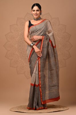 Chanderi Silk Sarees With Blouse (26)
