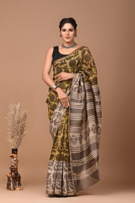 Chanderi Silk Sarees With Blouse (28)