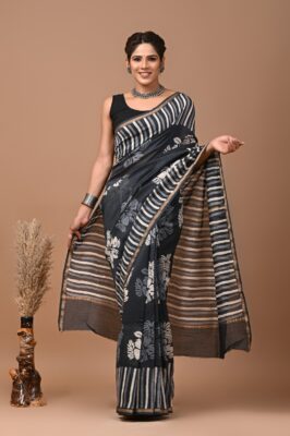 Chanderi Silk Sarees With Blouse (30)