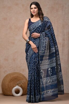 Chanderi Silk Sarees With Blouse (35)