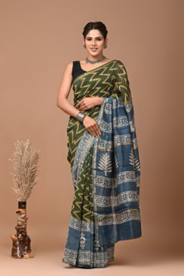 Chanderi Silk Sarees With Blouse (41)