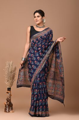 Chanderi Silk Sarees With Blouse (43)