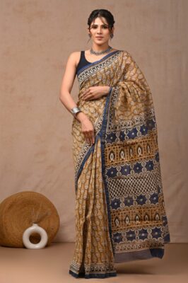 Chanderi Silk Sarees With Blouse (46)