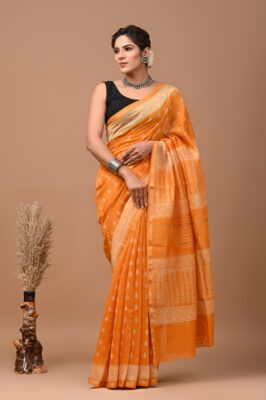 Chanderi Silk Sarees With Blouse (47)