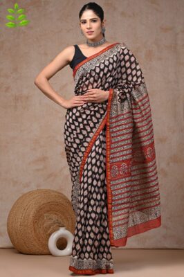 Chanderi Silk Sarees With Blouse (50)