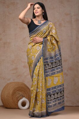 Chanderi Silk Sarees With Blouse (54)