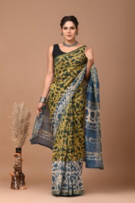 Chanderi Silk Sarees With Blouse (56)