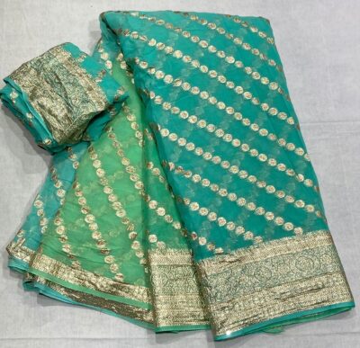 Georgette Shaded Sarees With Blouse (2)
