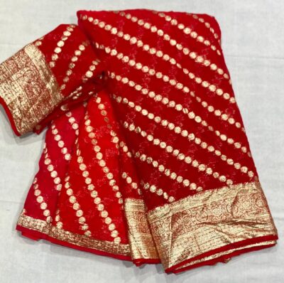 Georgette Shaded Sarees With Blouse (3)