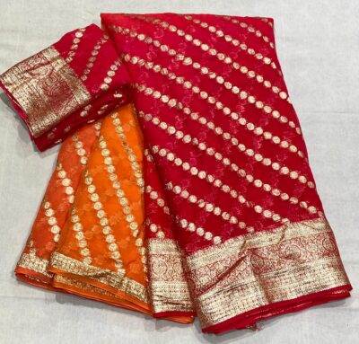 Georgette Shaded Sarees With Blouse (4)
