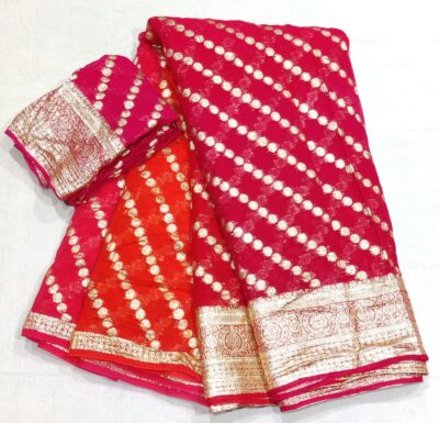 Georgette Shaded Sarees With Blouse (6)