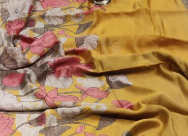 Handloom Maheshwari Silk Pichwai Printed Sarees (1)