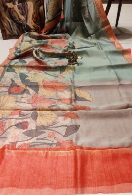 Handloom Maheshwari Silk Pichwai Printed Sarees (4)