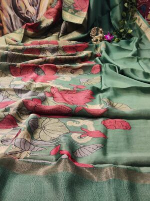 Handloom Maheshwari Silk Pichwai Printed Sarees (5)