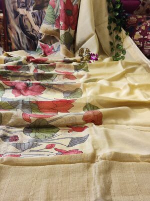 Handloom Maheshwari Silk Pichwai Printed Sarees (7)