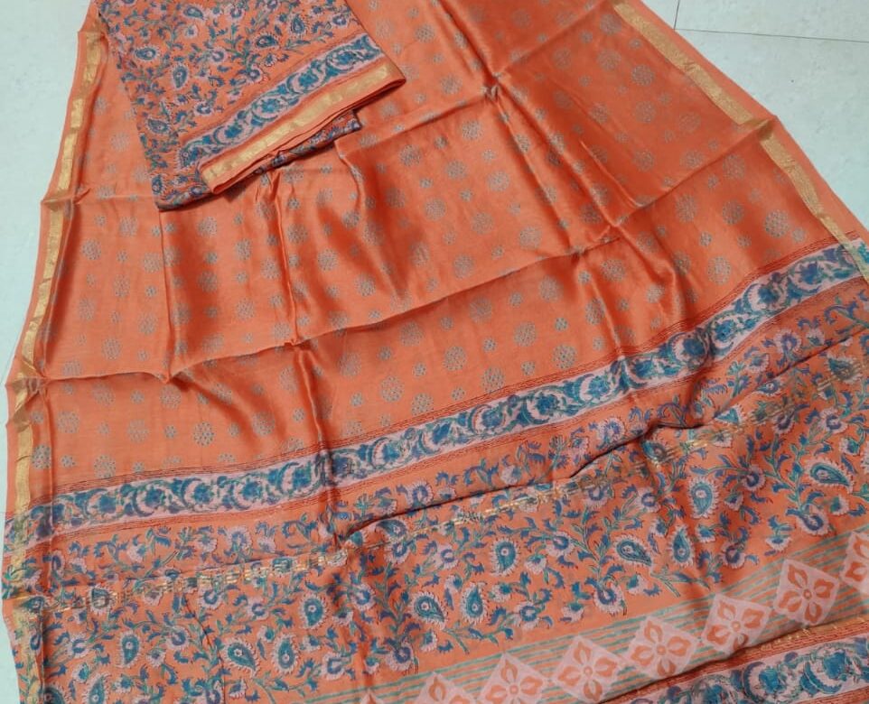 Latest Chanderi Silk Dresses (12)