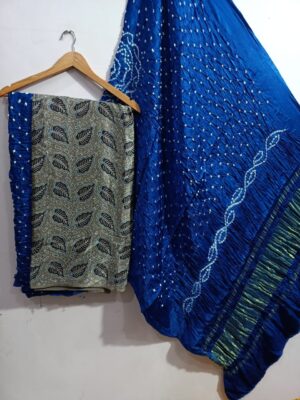 Pure Ajrakh Printed Modal Silk Dresses (1)