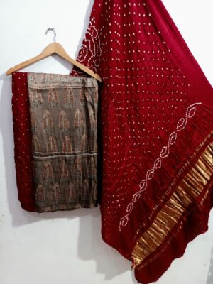Pure Ajrakh Printed Modal Silk Dresses (10)
