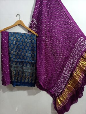 Pure Ajrakh Printed Modal Silk Dresses (13)
