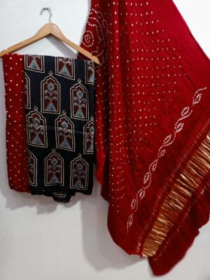 Pure Ajrakh Printed Modal Silk Dresses (18)