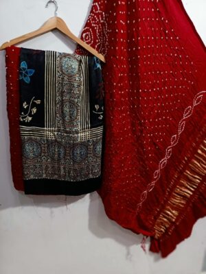 Pure Ajrakh Printed Modal Silk Dresses (2)