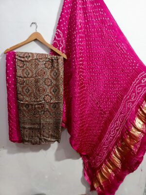 Pure Ajrakh Printed Modal Silk Dresses (22)