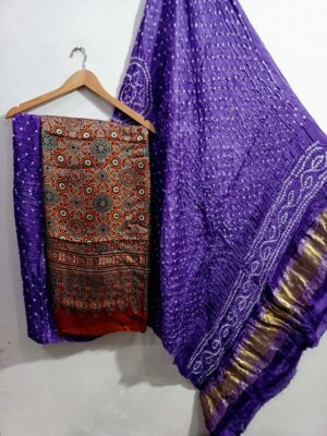 Pure Ajrakh Printed Modal Silk Dresses (27)