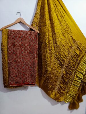 Pure Ajrakh Printed Modal Silk Dresses (29)