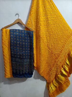 Pure Ajrakh Printed Modal Silk Dresses (30)