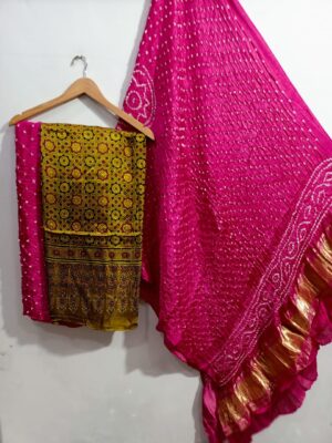 Pure Ajrakh Printed Modal Silk Dresses (7)