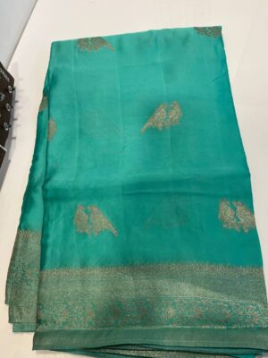 Pure Banaras Soft Satin Crepe Silk Sarees (39)