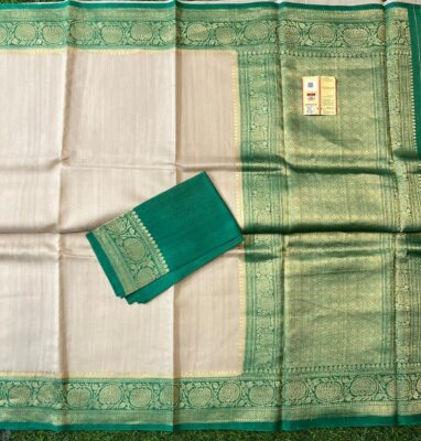 Pure Handloom Banaras Tussar Silk Sarees (10)