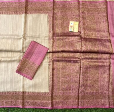 Pure Handloom Banaras Tussar Silk Sarees (5)