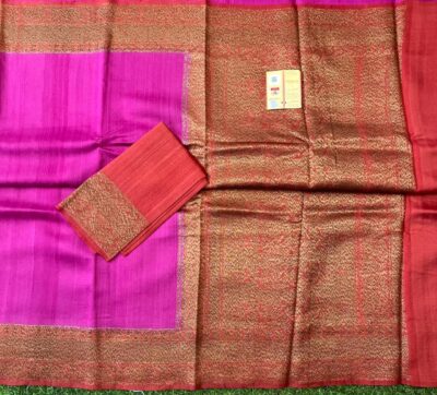 Pure Handloom Banaras Tussar Silk Sarees (6)