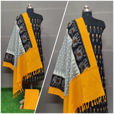 Pure Ikkath Cotton Double Weavng Dress Materials (28)