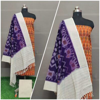 Pure Ikkath Cotton Double Weavng Dress Materials (29)