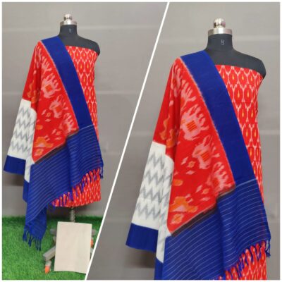 Pure Ikkath Cotton Double Weavng Dress Materials (30)
