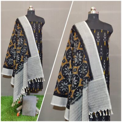 Pure Ikkath Cotton Double Weavng Dress Materials (34)