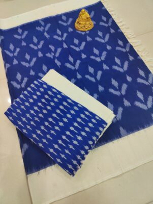 Pure Ikkath Cotton Double Weavng Dress Materials (4)