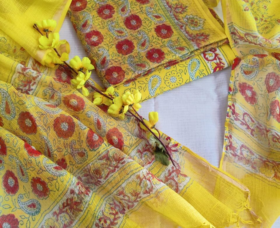 Pure Kota Cotton Dresses With Prints (11)