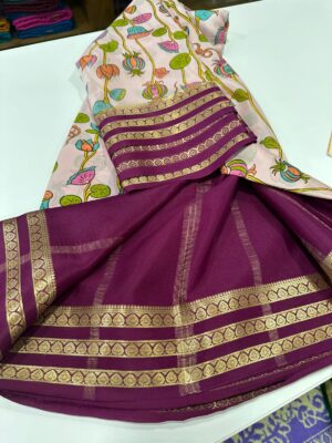 Pure Mysore Silk Kalamkari Sarees (12)